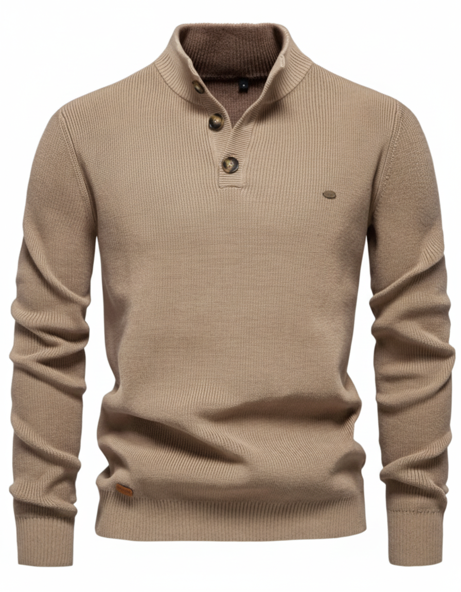 Mauro - Jersey Elegante con Botones