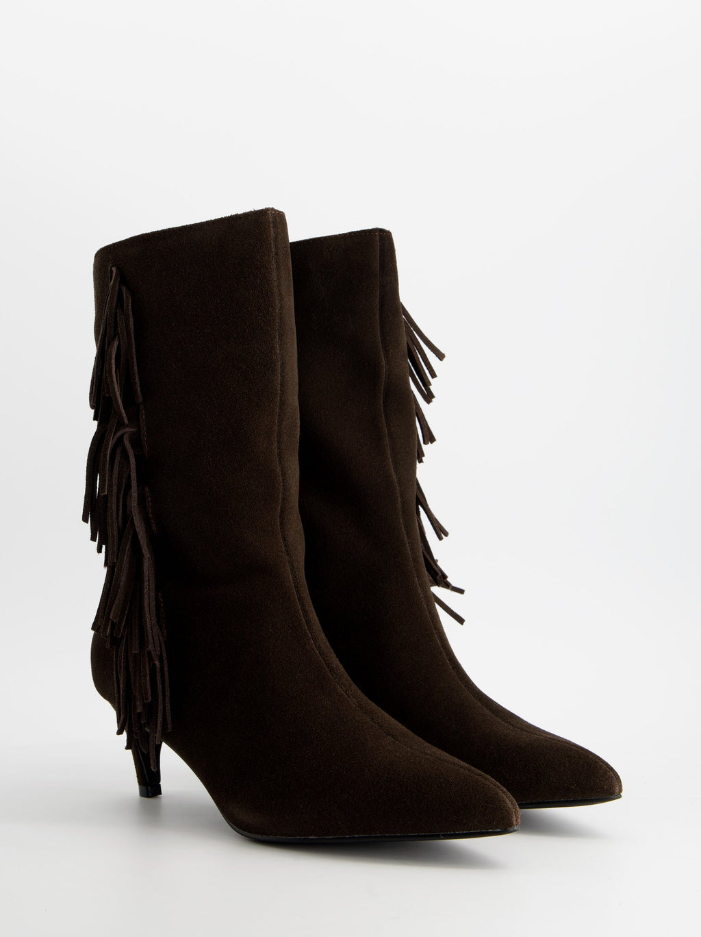 Botines de ante con tacón kitten - ULK Duffy