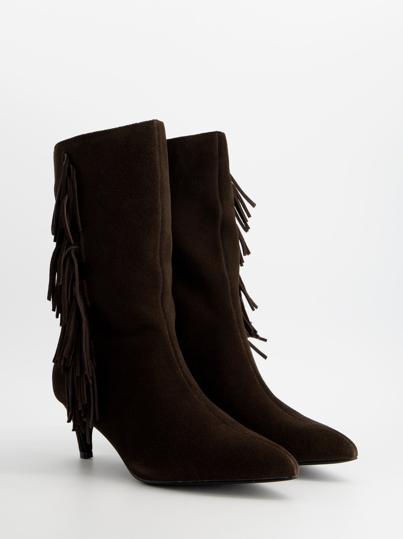 Botines de ante con tacón kitten - ULK Duffy