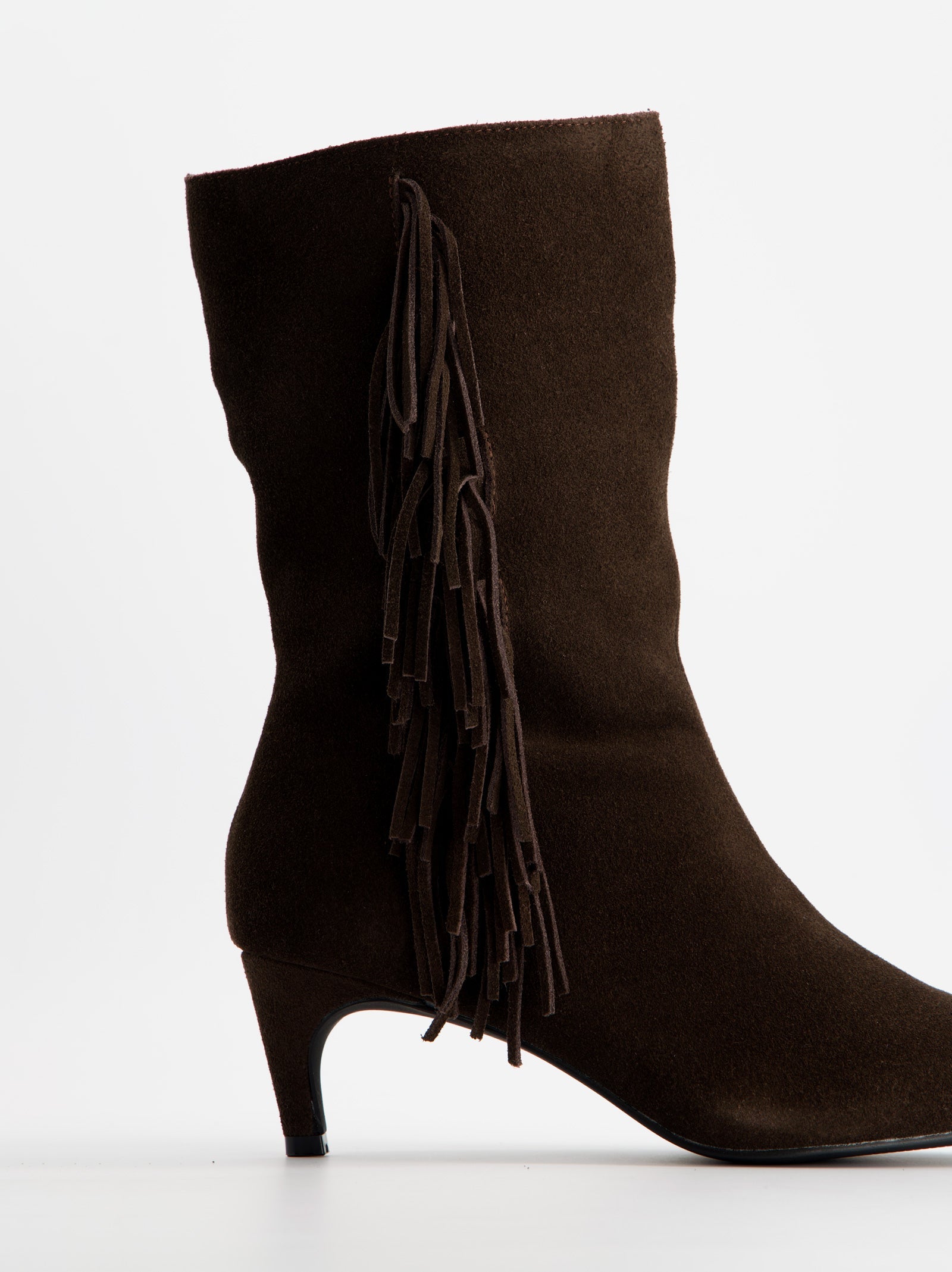 Botines de ante con tacón kitten - ULK Duffy