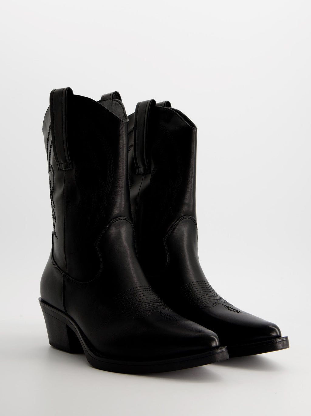 Botines cowboy efecto piel - Brooklyn