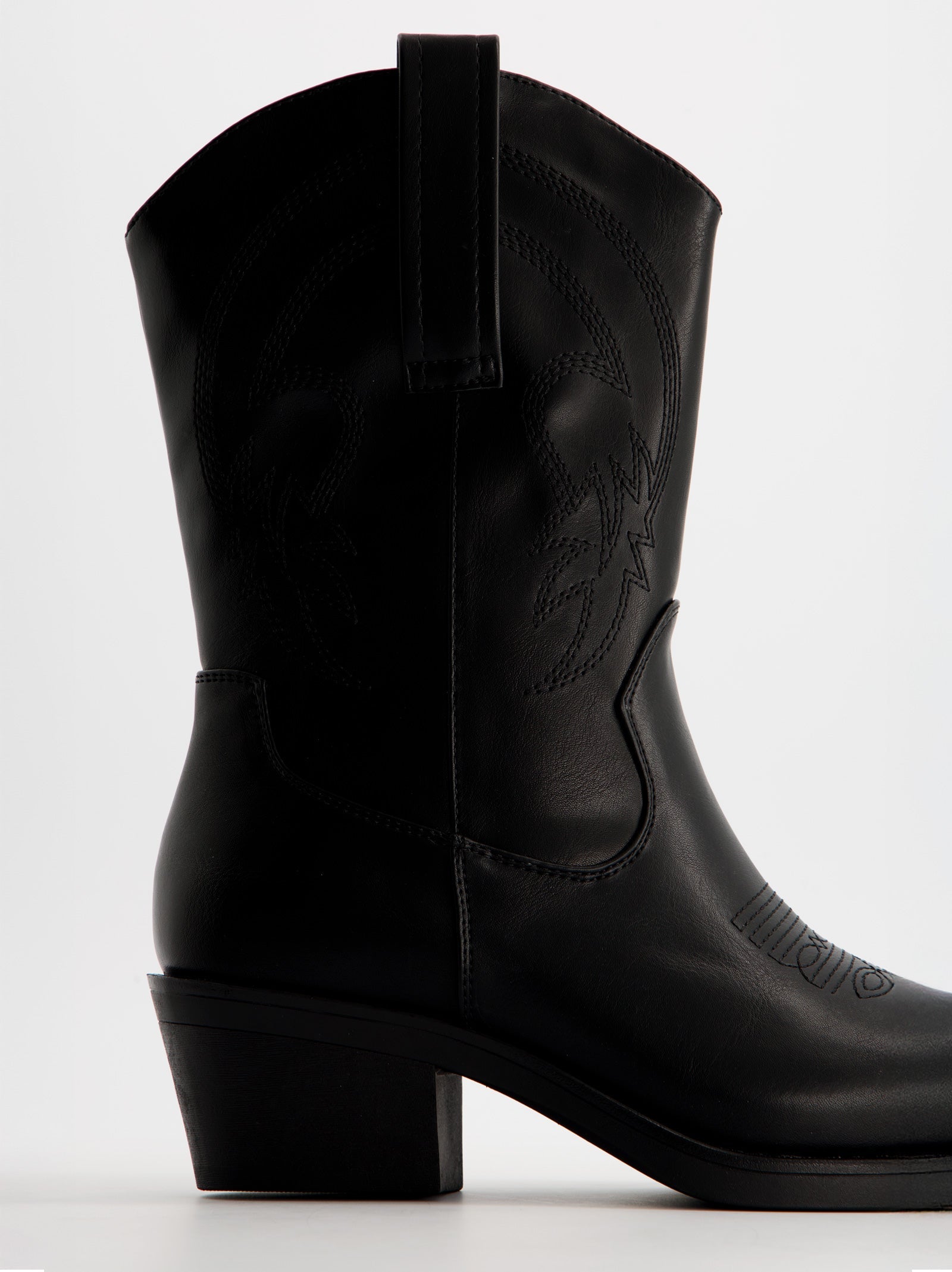 Botines cowboy efecto piel - Brooklyn