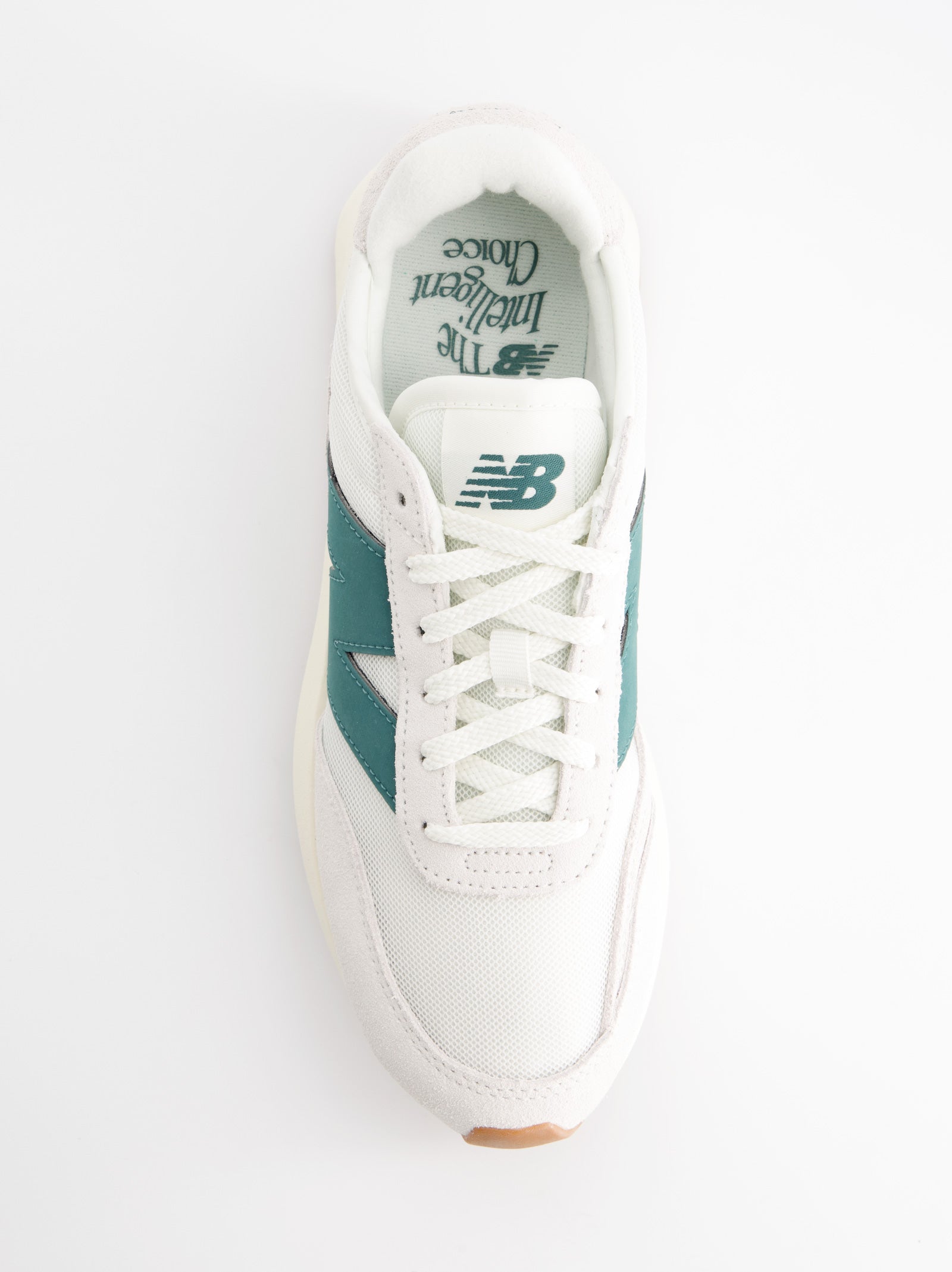 New Balance 370 - Zapatillas blancas de piel transpirables