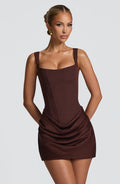 CORNELIA MINI DRESS - PLUM