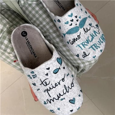 Zapatillas de Casa La Valenciana Te Quiero Mucho