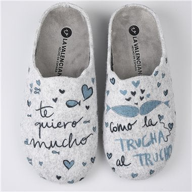 Zapatillas de Casa La Valenciana Te Quiero Mucho